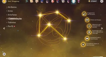 Conta Genshin Impact com vários personagens 5* Lvl 90