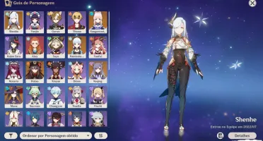 Conta Genshin Impact com vários personagens 5* Lvl 90