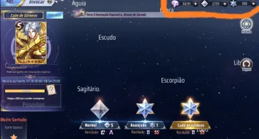 Conta Saint Seiya Awakening Top! Para Torneios