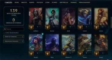 Bronze 3 com 60 Champs e 47 Skins ( Mais de 30 Jogos )