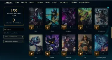 Bronze 3 com 60 Champs e 47 Skins ( Mais de 30 Jogos )