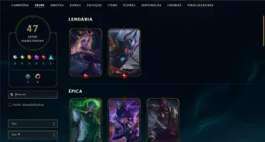 Bronze 3 com 60 Champs e 47 Skins ( Mais de 30 Jogos )