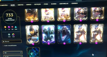 Conta de League Of Legends com quase 800 skins LOL