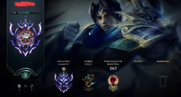 Vendo conta Diamante 1 com 81 campeões e 34 skins