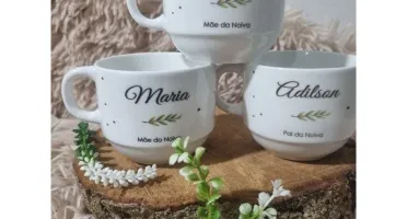 Xícara 150 ml Personalizada para Casamento