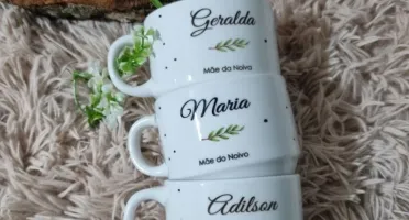 Xícara 150 ml Personalizada para Casamento