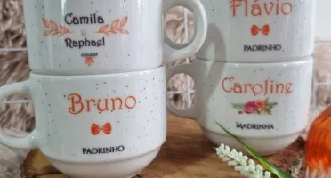 Xícara 150 ml Personalizada para Casamento