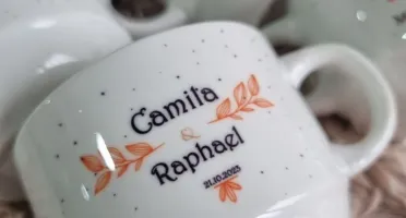 Xícara 150 ml Personalizada para Casamento
