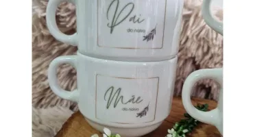 Xícara 150 ml Personalizada para Casamento