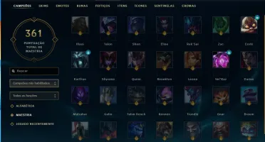 Conta de league of legends(Lol) Platina