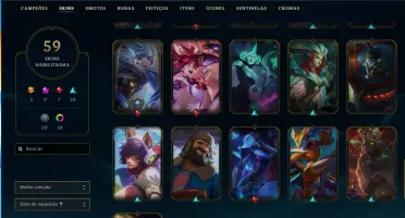 Conta de league of legends(Lol) Platina