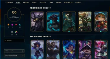 Conta de league of legends(Lol) Platina