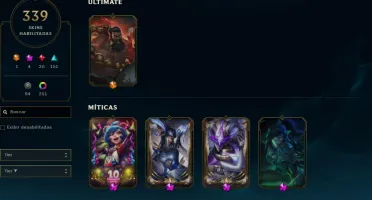 Conta do lol mais de 330 skins, lv 717 e todos os champ