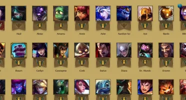 Conta lol ouro 5, 60 skins, 2 lendárias, 5 pg de runas,