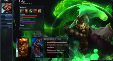 Conta lol ouro 5, 60 skins, 2 lendárias, 5 pg de runas,