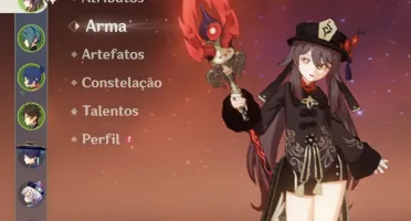 Ar45. Hutao + báculo, Zhongli, ganyu, eula, andarilho e mais
