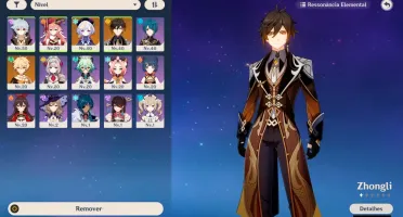Genshin Impact - Zhongli + Qiqi + Espada Celestial AR 26
