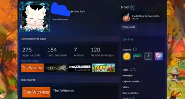 Conta Steam 370+ jogos, 389 cartas, 2.700+ horas jogadas
