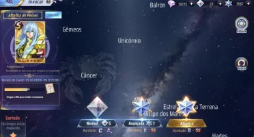 Saint seiya Awakening com mais de 3600 Gemas Avançadas