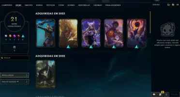 Conta Antiga Lol / League 02/2014 Com Skins Da Época