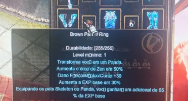 [Megamu ] Set Blue eye Anc+Scepter skt+capa+Brown panda+Lyra