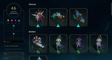 Conta de League of Legends (624 Skins)