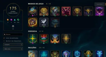 Conta Platina 4 Solo, Ouro 2 Flex, Todos Campeões, 228 SKins