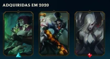 Conta lol Diamante 4 com skins