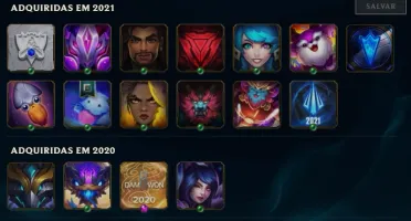 Conta lol Diamante 4 com skins