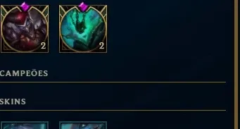 Conta lol Diamante 4 com skins