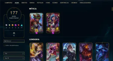 Conta Prata 1 TODOS os Champs e 177 Skins (Nível 691)