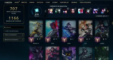 Conta Prata 1 TODOS os Champs e 177 Skins (Nível 691)