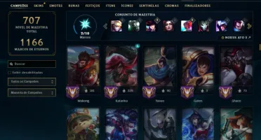 Conta Prata 1 TODOS os Champs e 177 Skins (Nível 691)