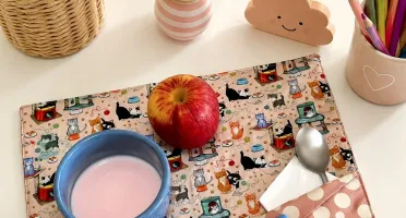 Lugar Americano Infantil com Bolso - Gatinhos