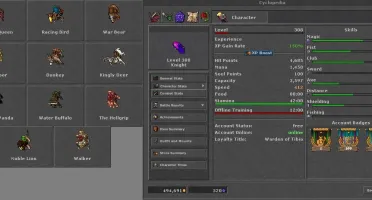 ELITE KNIGHT 300+ COM VARIOS CHAR NA CONTA - KALIBRA