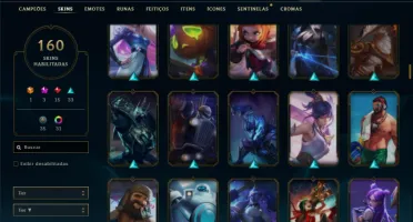 Conta Unranked com TODOS os champs e 160 Skin + 900k de Yasu