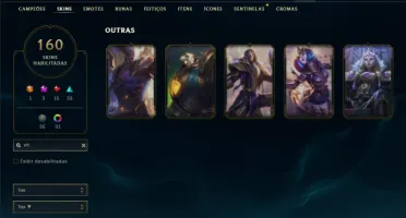 Conta Unranked com TODOS os champs e 160 Skin + 900k de Yasu