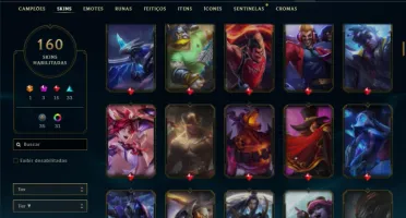 Conta Unranked com TODOS os champs e 160 Skin + 900k de Yasu