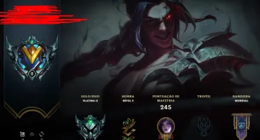 CONTA DO LOL - PLATINA2 13 PDL - 33 SKINS/70 CHAMPS.