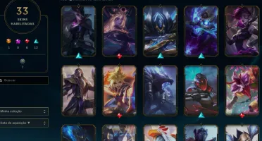 CONTA DO LOL - PLATINA2 13 PDL - 33 SKINS/70 CHAMPS.