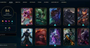 vendendo a minha conta do league of legends com 86 skins