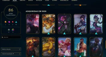 vendendo a minha conta do league of legends com 86 skins
