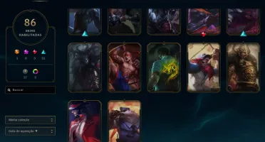 vendendo a minha conta do league of legends com 86 skins