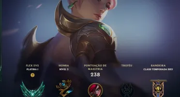 conta lol 220 skins ja foi mestre