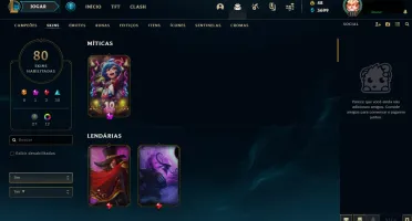 Conta Lol - Bronze 1 - 80 skins 86 champs + Oriana vitoriosa