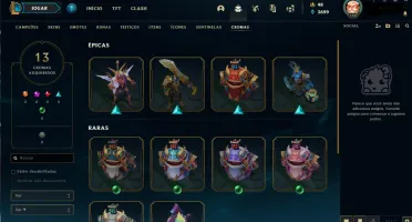 Conta Lol - Bronze 1 - 80 skins 86 champs + Oriana vitoriosa