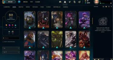 Conta Lol - Bronze 1 - 80 skins 86 champs + Oriana vitoriosa