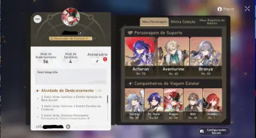 Honkai Star Rail- Archeron+ Aventurine+ Sunday+Rappa