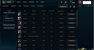 Conta LOL unranked