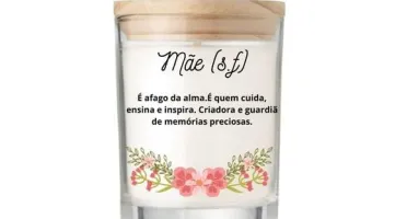 Vela Aromática Personalizada Dia das Mães 70g